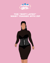 Load image into Gallery viewer, Soft latex waist trainer with zip