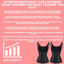Load image into Gallery viewer, The no back phat ultra latex waist trainer