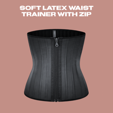 Load image into Gallery viewer, Soft latex waist trainer with zip