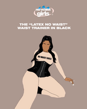 Load image into Gallery viewer, No waist latex trainer in black
