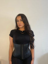 Load image into Gallery viewer, No waist latex trainer in black
